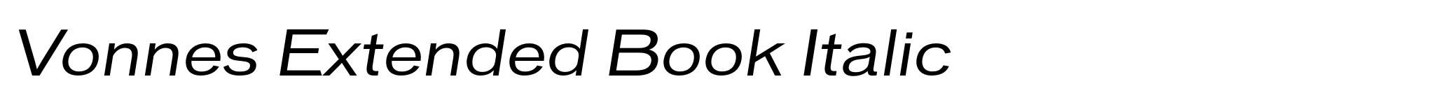 Vonnes Extended Book Italic image